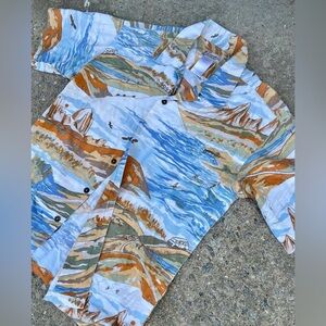 Vintage Patagonia Pataloha Mountain of Storms Button Down